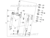 Fork/steering tube - Steering bearing unit