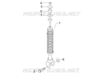 Rear suspension - Shock absorber/s