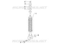 Rear suspension - Shock absorber/s