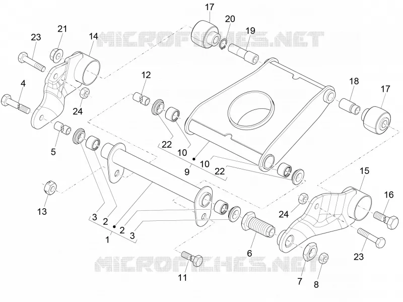 Swinging arm