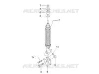 Rear suspension - Shock absorber/s