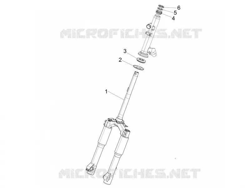 Fork/steering tube - Steering bearing unit