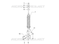 Rear suspension - Shock absorber/s