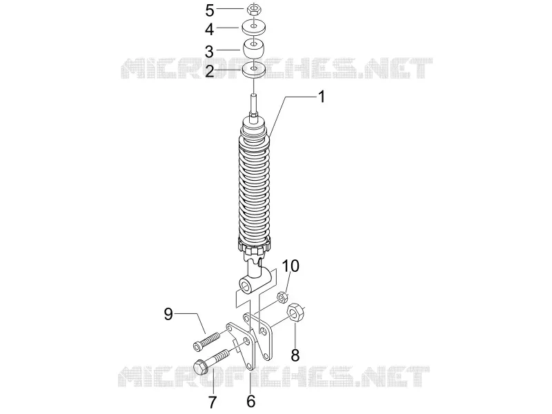 Rear suspension - Shock absorber/s