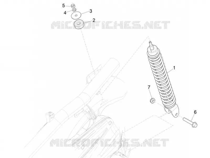 Rear suspension - Shock absorber/s