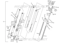 Fork/steering tube - Steering bearing unit