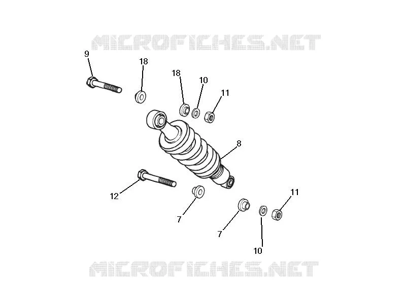Rear suspension - Shock absorber/s