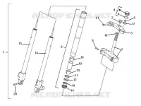 Fork/steering tube - Steering bearing unit