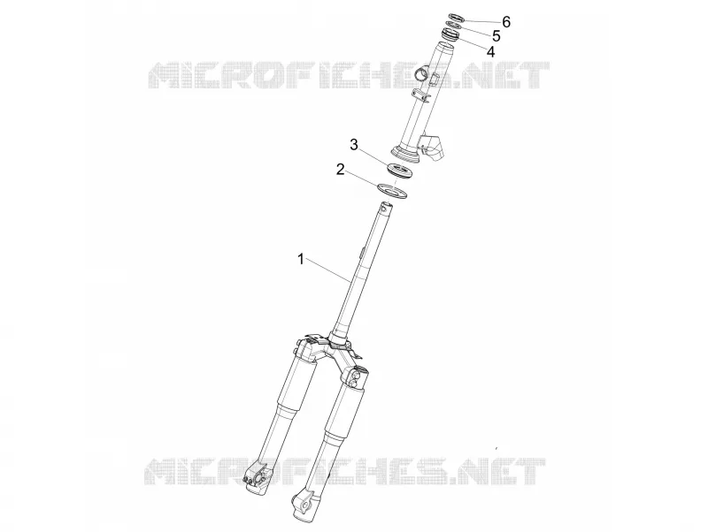 Fork/steering tube - Steering bearing unit