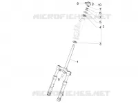 Fork/steering tube - Steering bearing unit