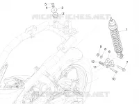 Rear suspension - Shock absorber/s