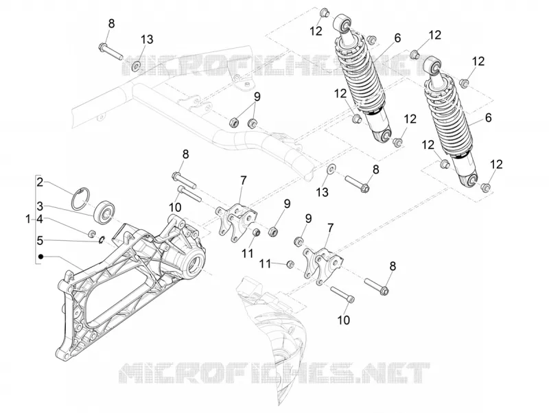 Rear suspension - Shock absorber/s
