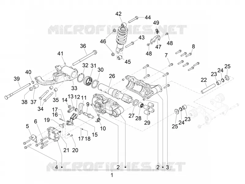 Rear suspension - Shock absorber/s