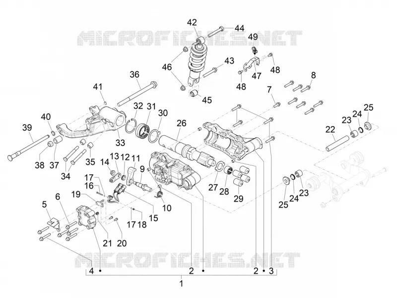 Rear suspension - Shock absorber/s
