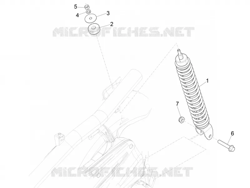 Rear suspension - Shock absorber/s