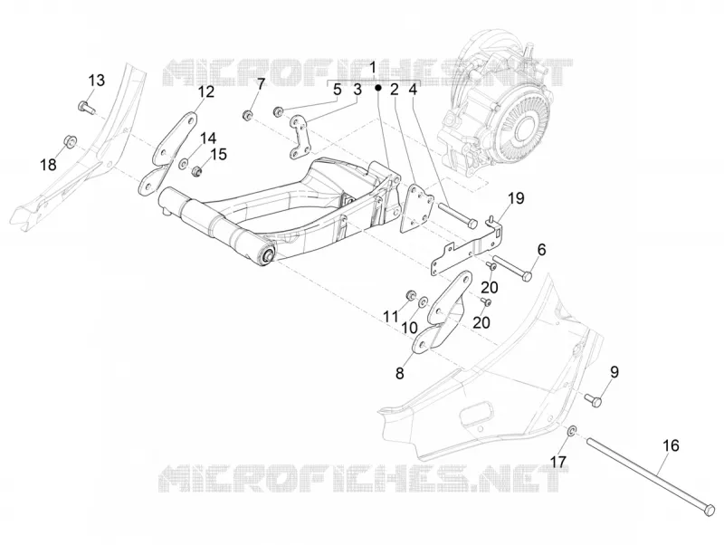 Swinging arm