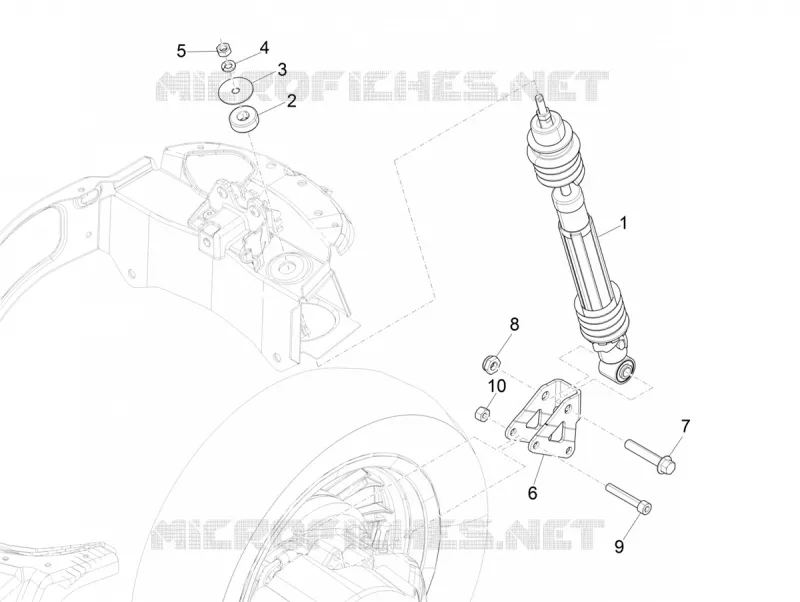 Rear suspension - Shock absorber/s