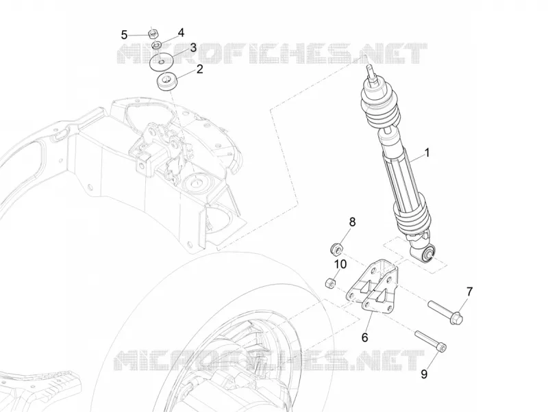 Rear suspension - Shock absorber/s