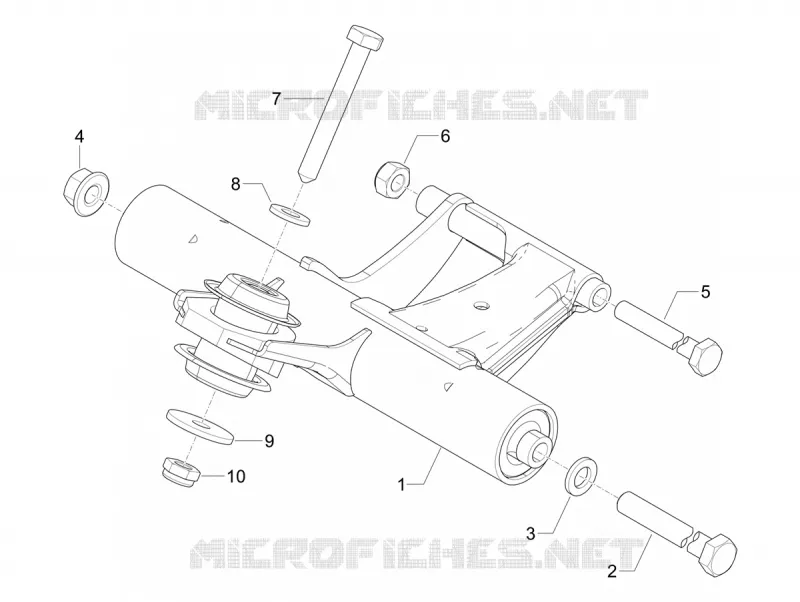 Swinging arm