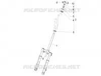 Fork/steering tube - Steering bearing unit