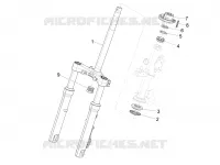 Fork/steering tube - Steering bearing unit