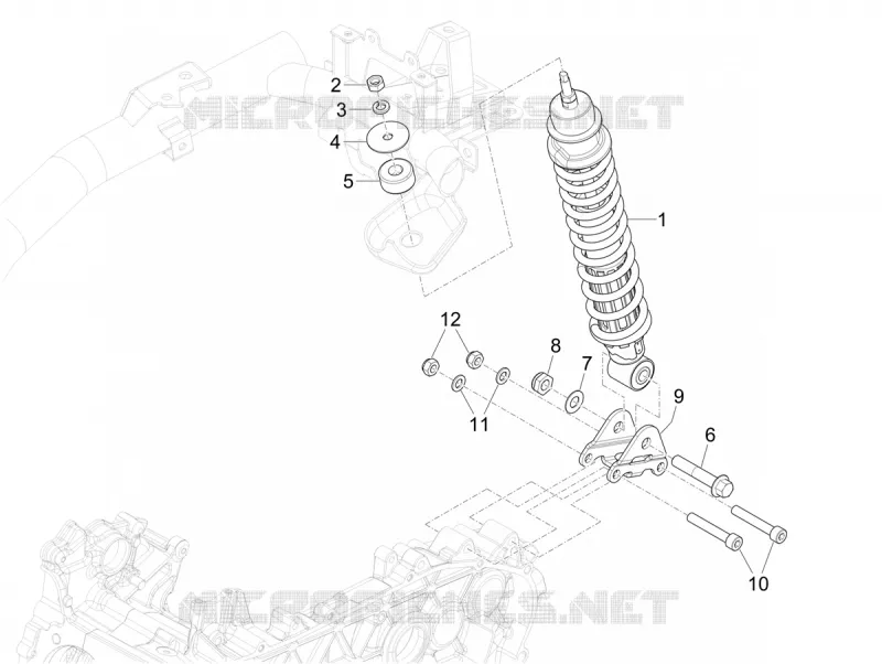Rear suspension - Shock absorber/s