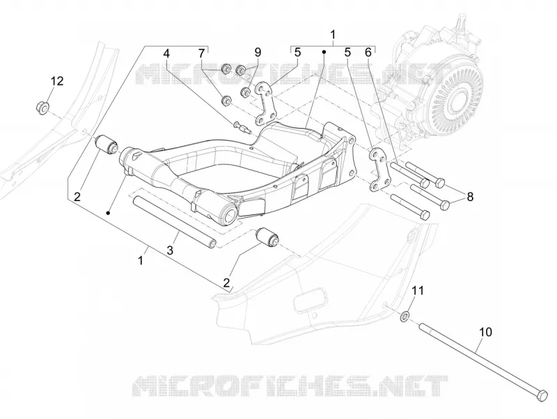 Swinging arm