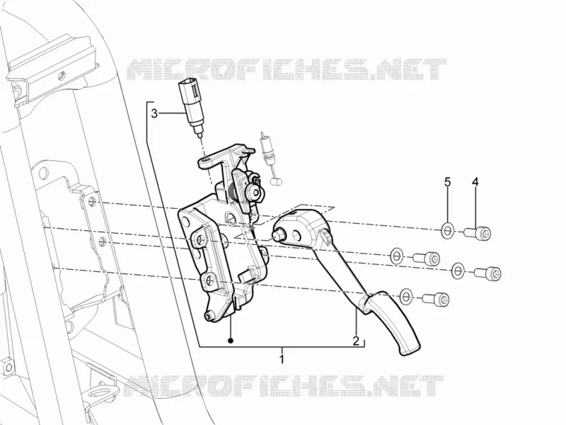 Control pedals - Levers