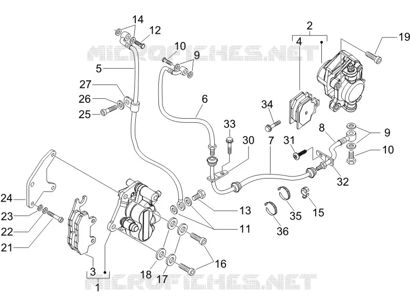 Brakes pipes - Calipers