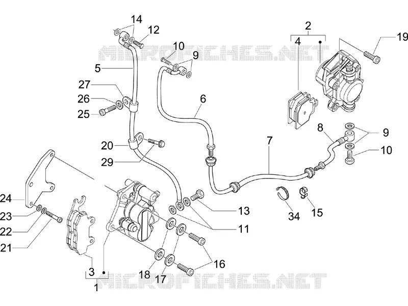 Brakes pipes - Calipers