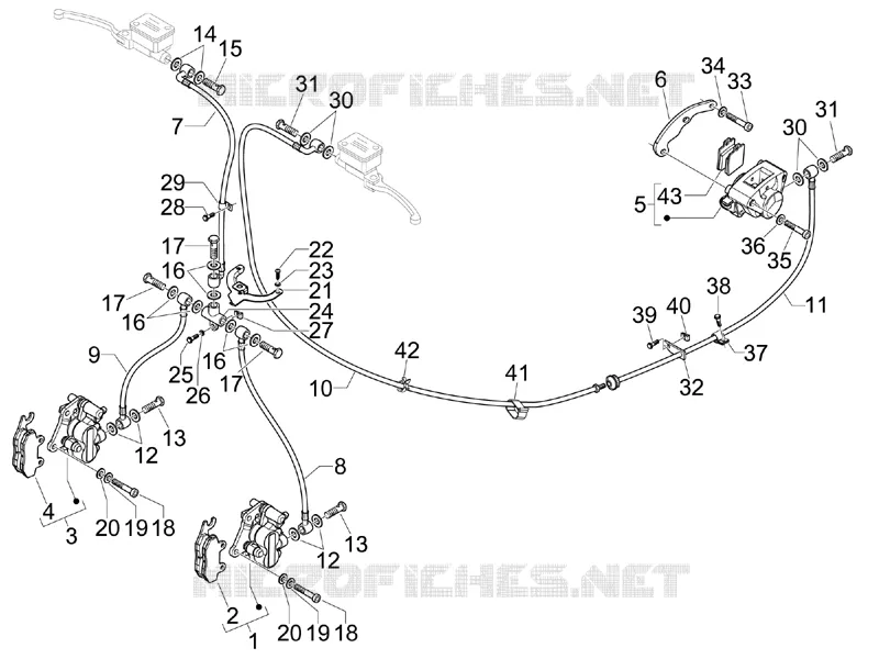 Brakes pipes - Calipers