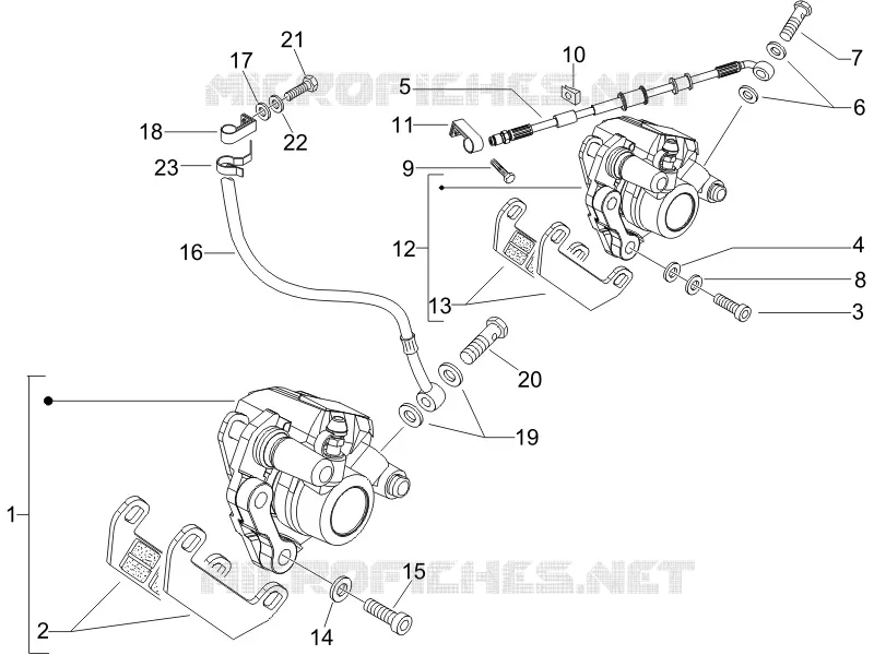 Brakes pipes - Calipers