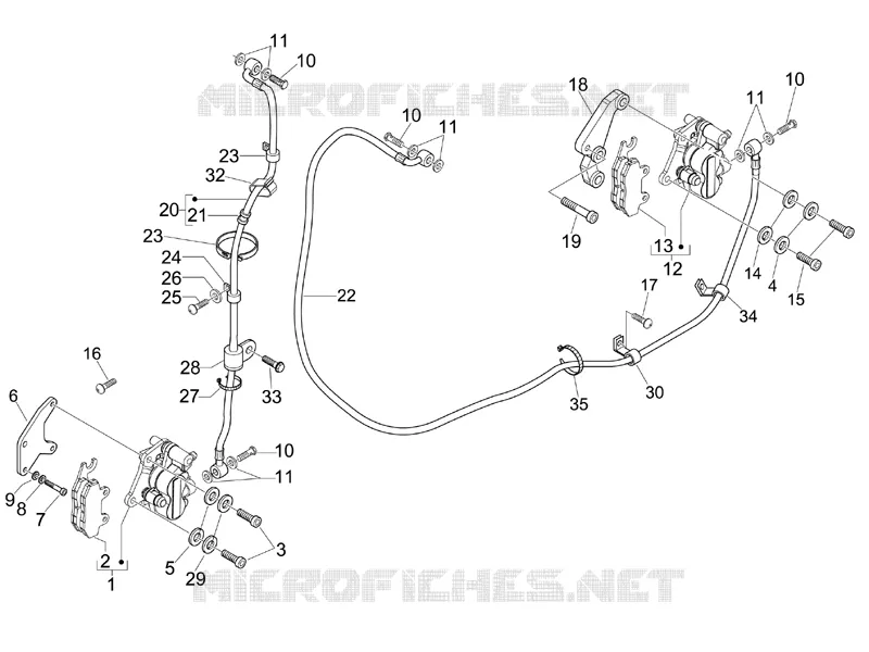 Brakes pipes - Calipers