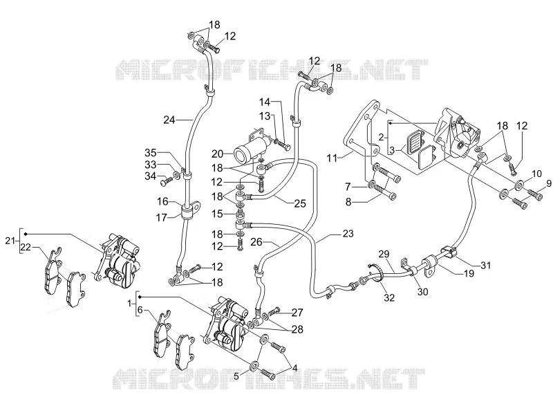 Brakes pipes - Calipers