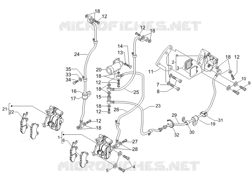 Brakes pipes - Calipers