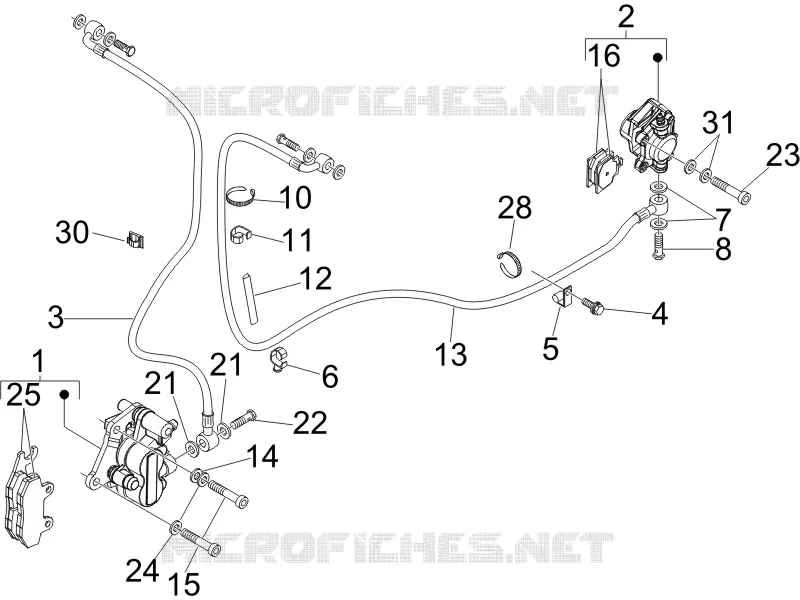 Brakes pipes - Calipers