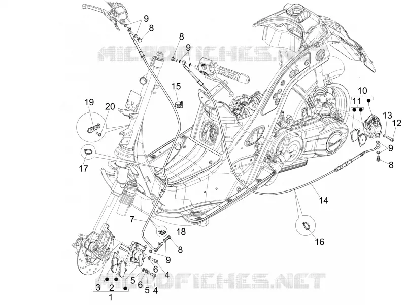 Brakes pipes - Calipers