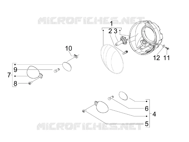 Front headlamps - Turn signal lamps
