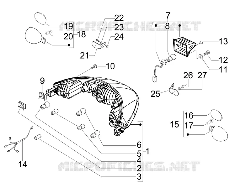 Rear headlamps - Turn signal lamps