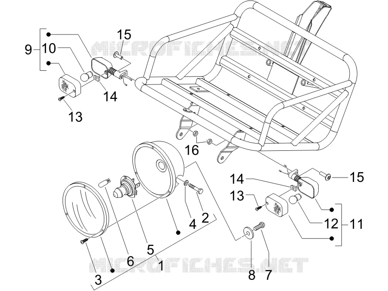 Front headlamps - Turn signal lamps