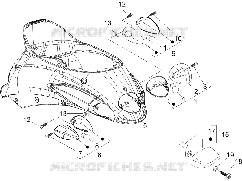 Rear headlamps - Turn signal lamps
