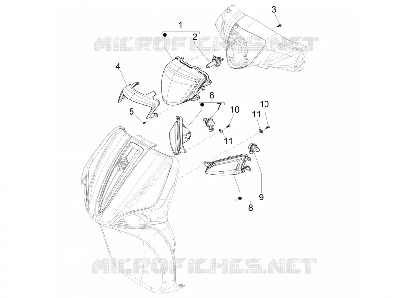 Front headlamps - Turn signal lamps