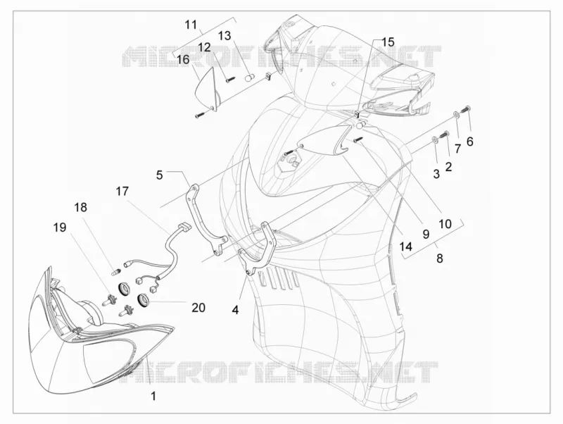 Front headlamps - Turn signal lamps