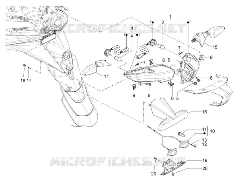 Rear headlamps - Turn signal lamps