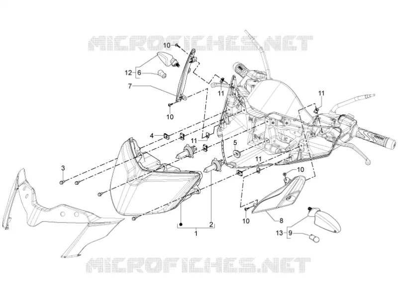 Front headlamps - Turn signal lamps