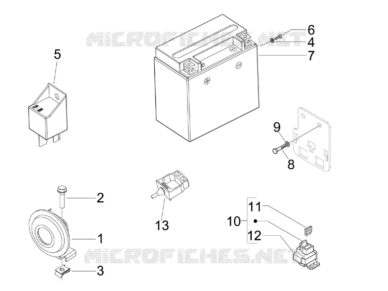 Remote control switches - Battery - Horn