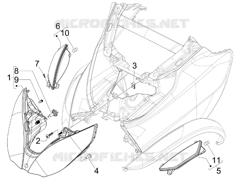 Front headlamps - Turn signal lamps