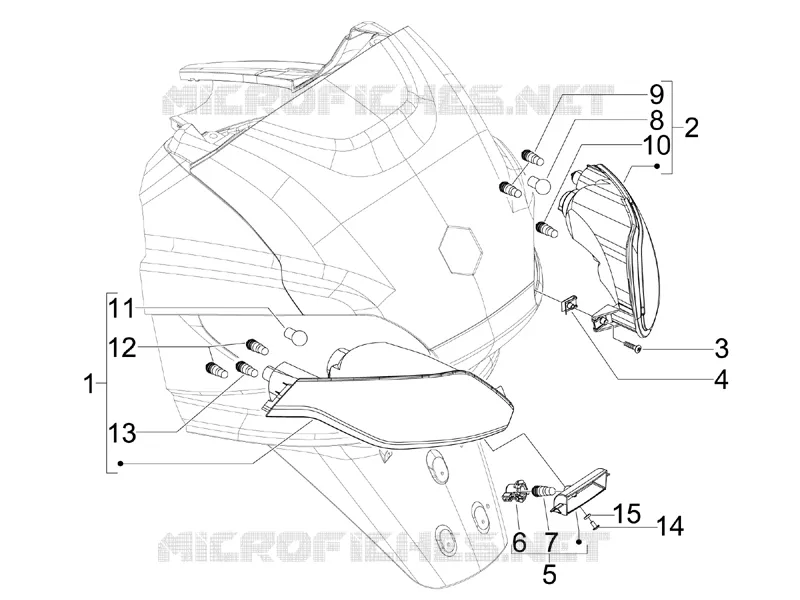 Rear headlamps - Turn signal lamps