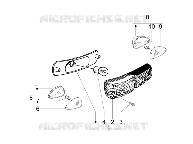 Rear headlamps - Turn signal lamps