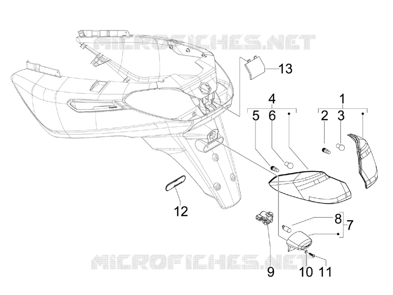 Rear headlamps - Turn signal lamps